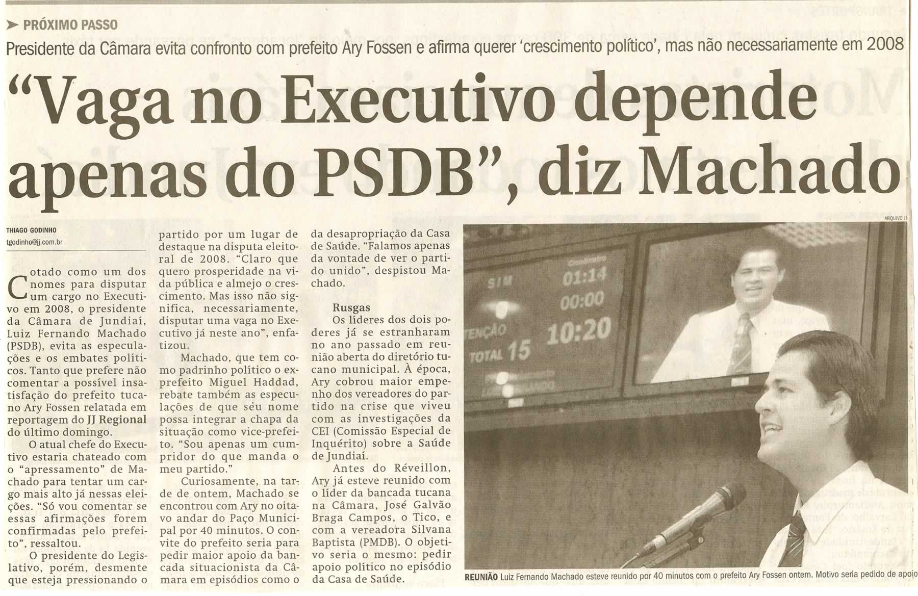 Jornal de Jundiaí - 08/01/2008