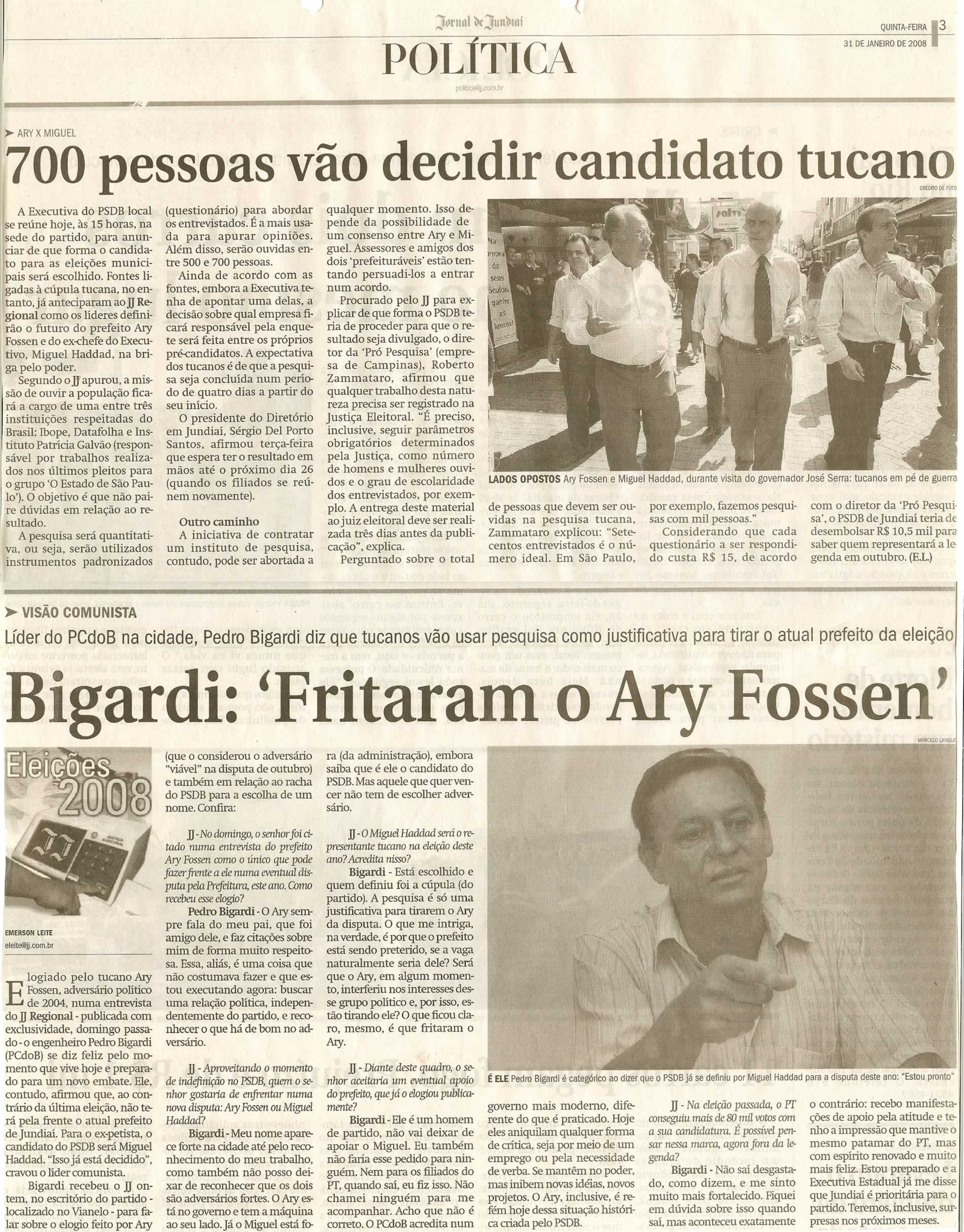 Jornal de Jundiaí - 30/01/2008