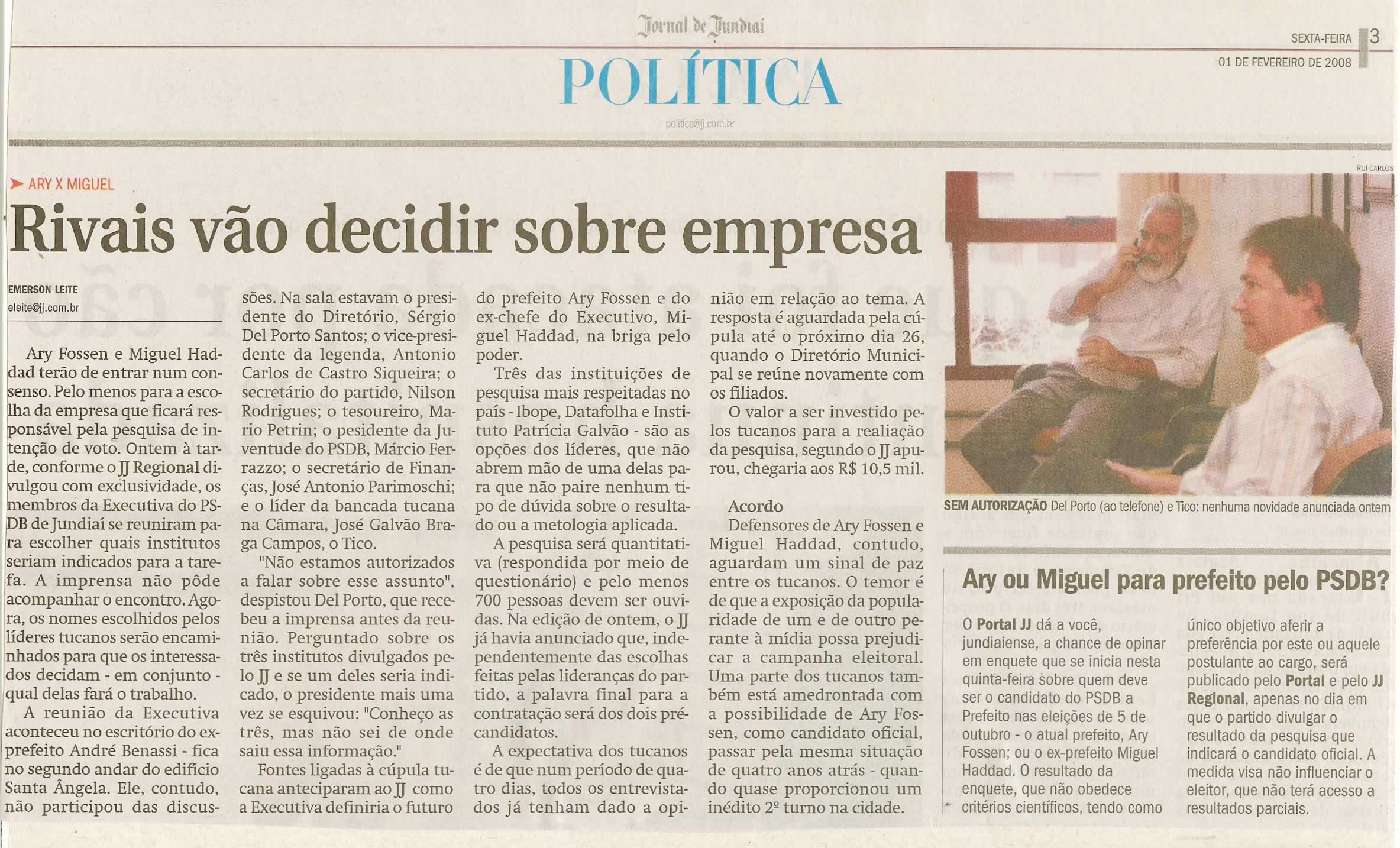 Jornal de Jundiaí - 01/02/2008