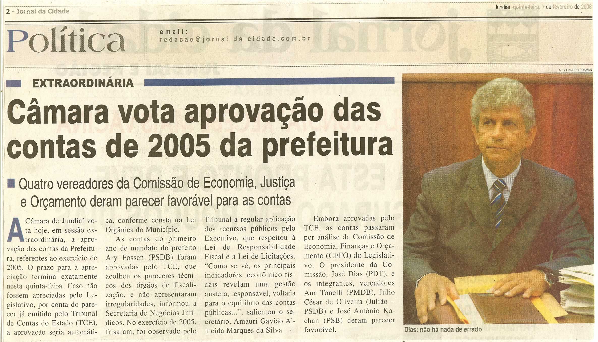 Jornal da Cidade - 07/02/2008