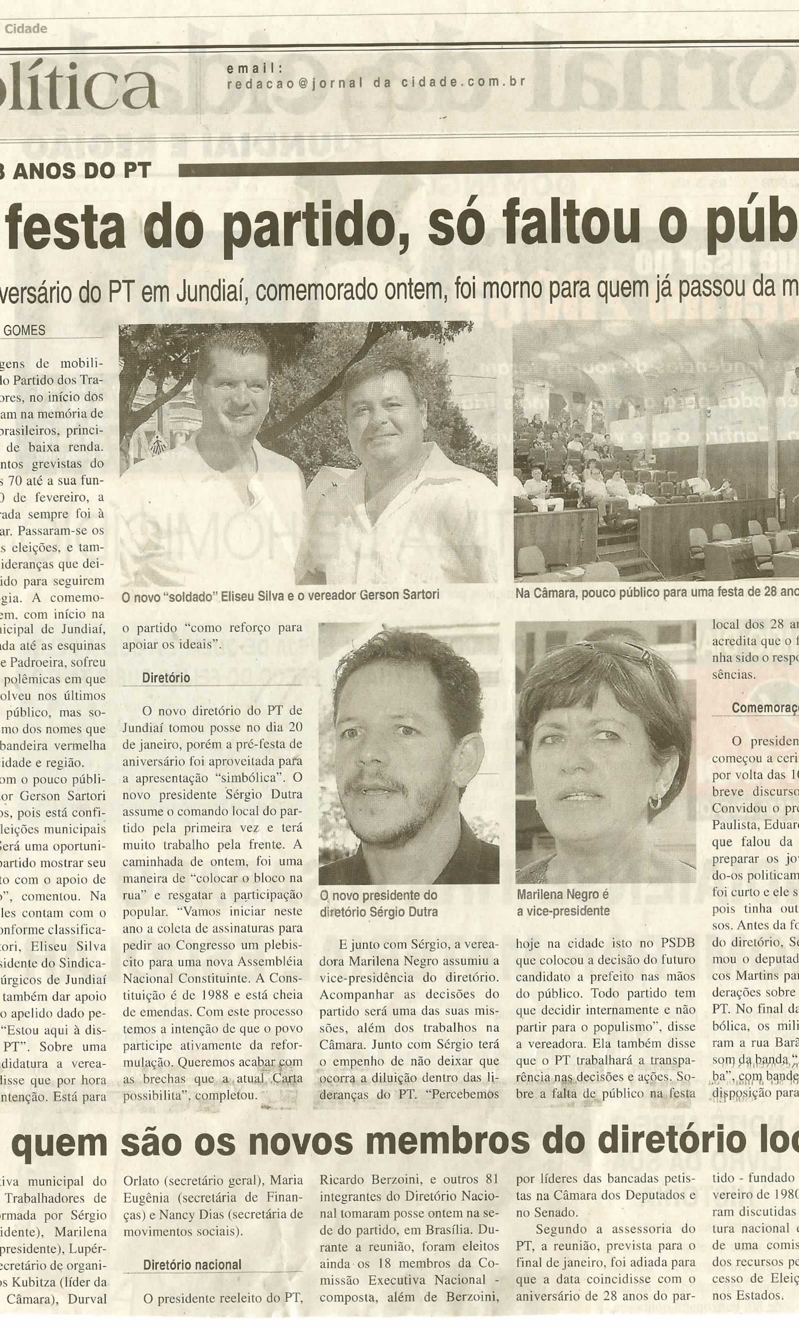 Jornal da Cidade - 10/02/2008