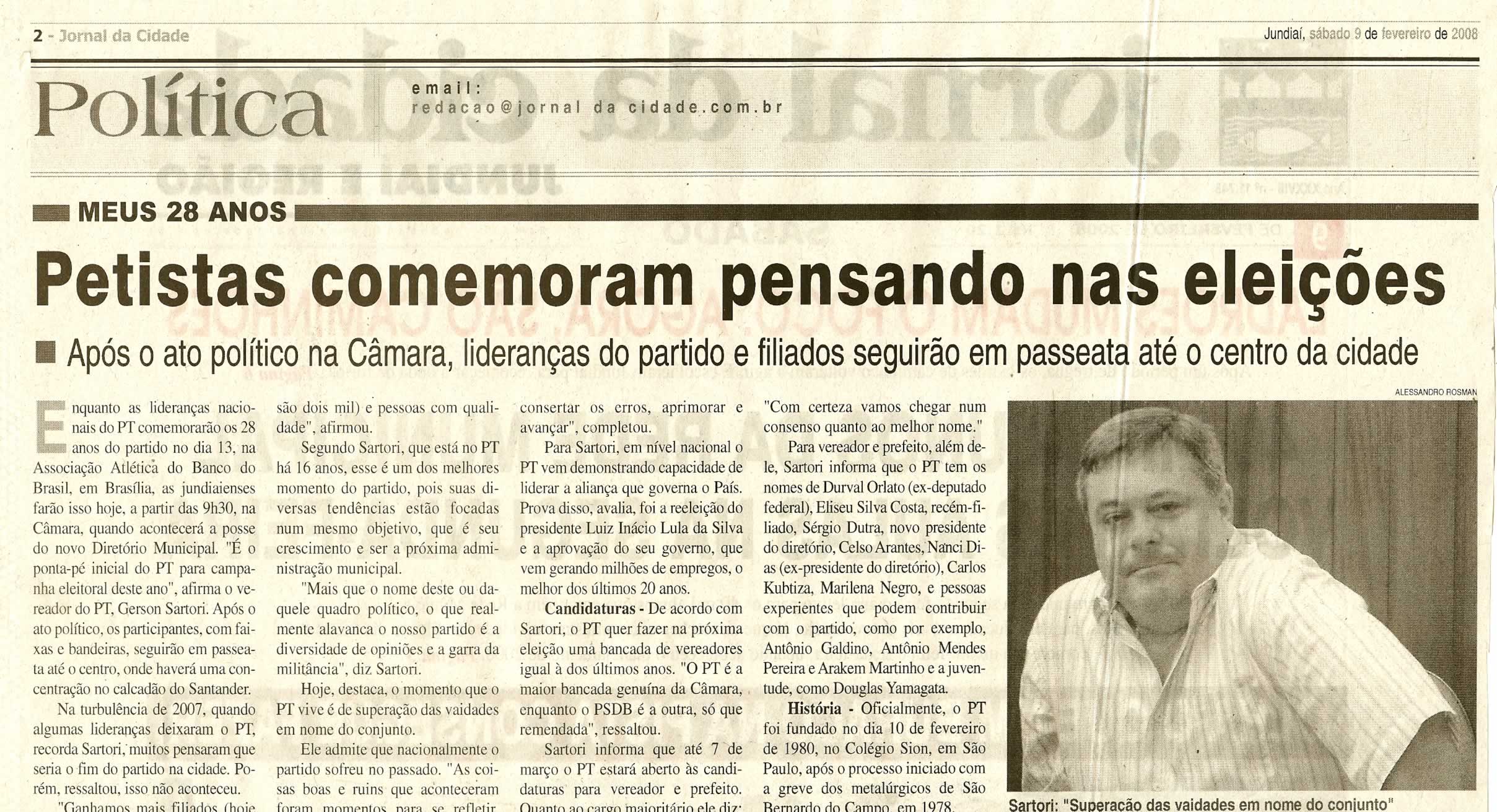Jornal da Cidade - 09/02/2008