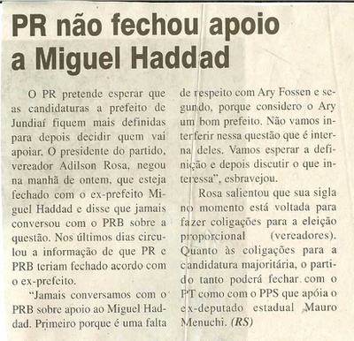 Jornal da Cidade - 20/02/2008