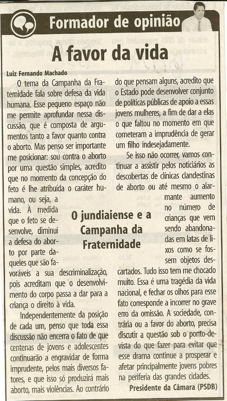 Bom Dia Jundiaí - 20/02/2008