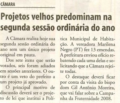 Bom Dia Jundiaí - 19/02/2008