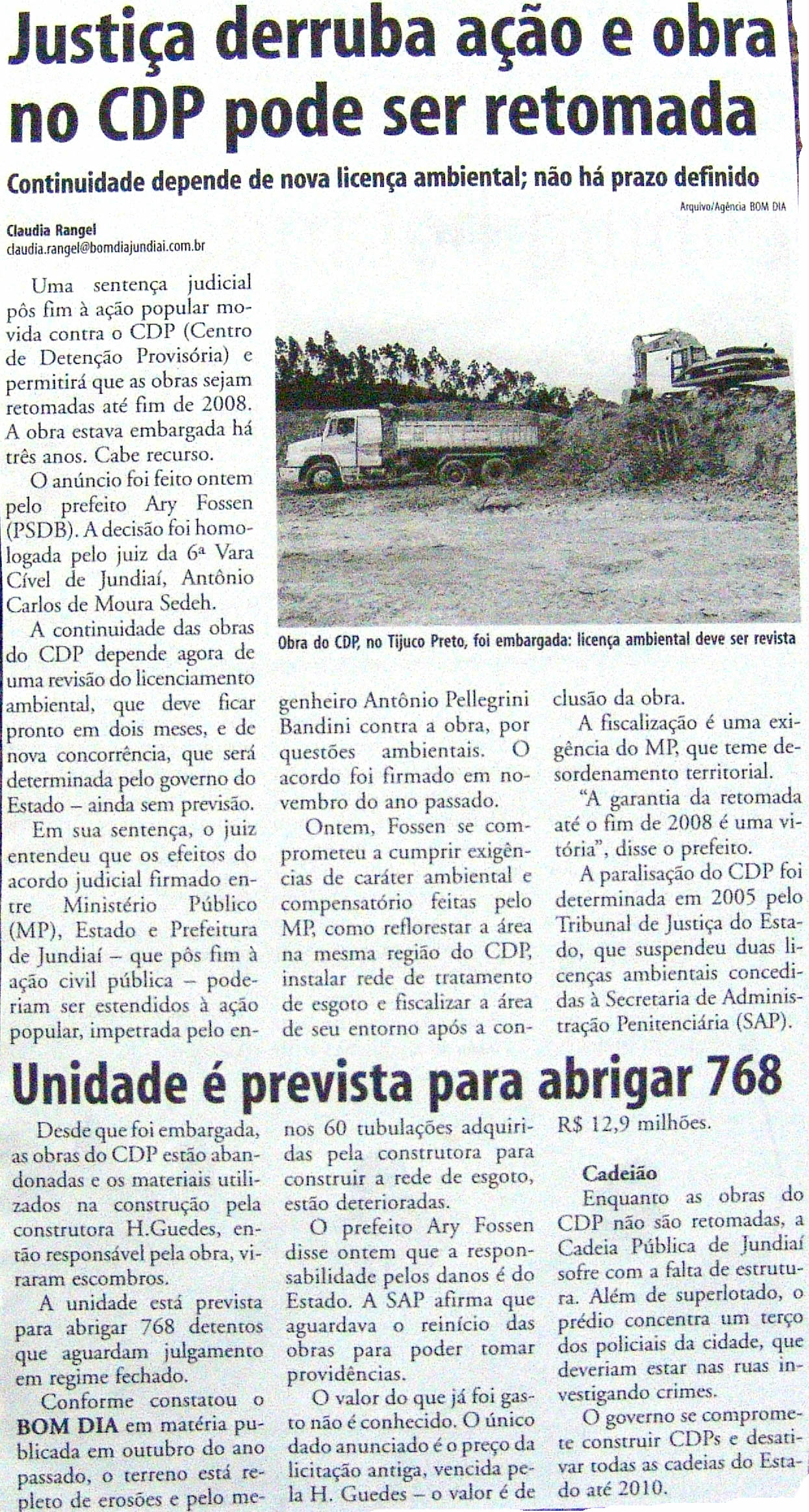 Bom Dia Jundiaí - 22/02/2008