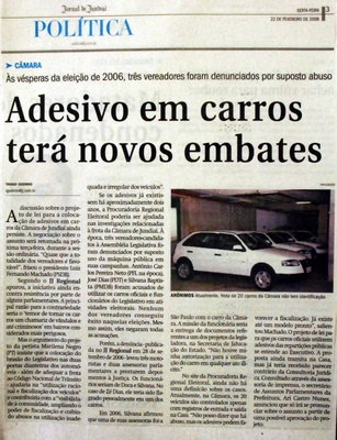 Jornal de Jundiaí - 22/02/2008