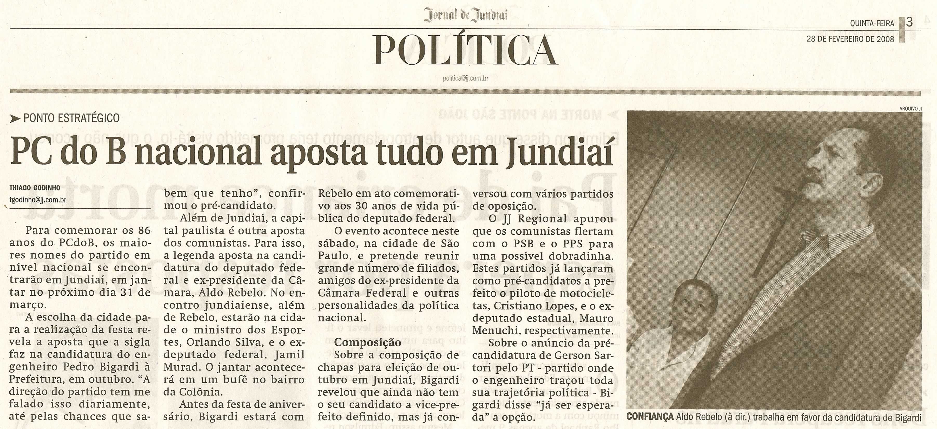 Jornal de Jundiaí - 28/02/2008
