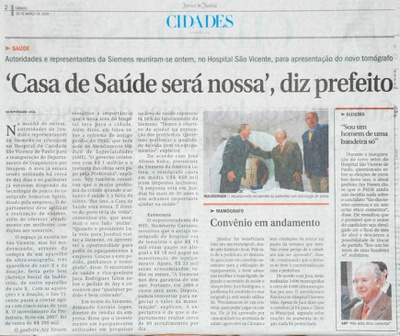 Jornal de Jundiaí - 15/03/2008