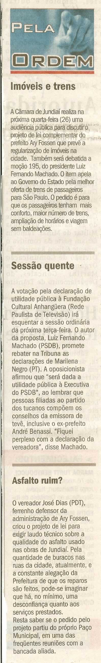 Jornal de Jundiaí - 23/03/2008