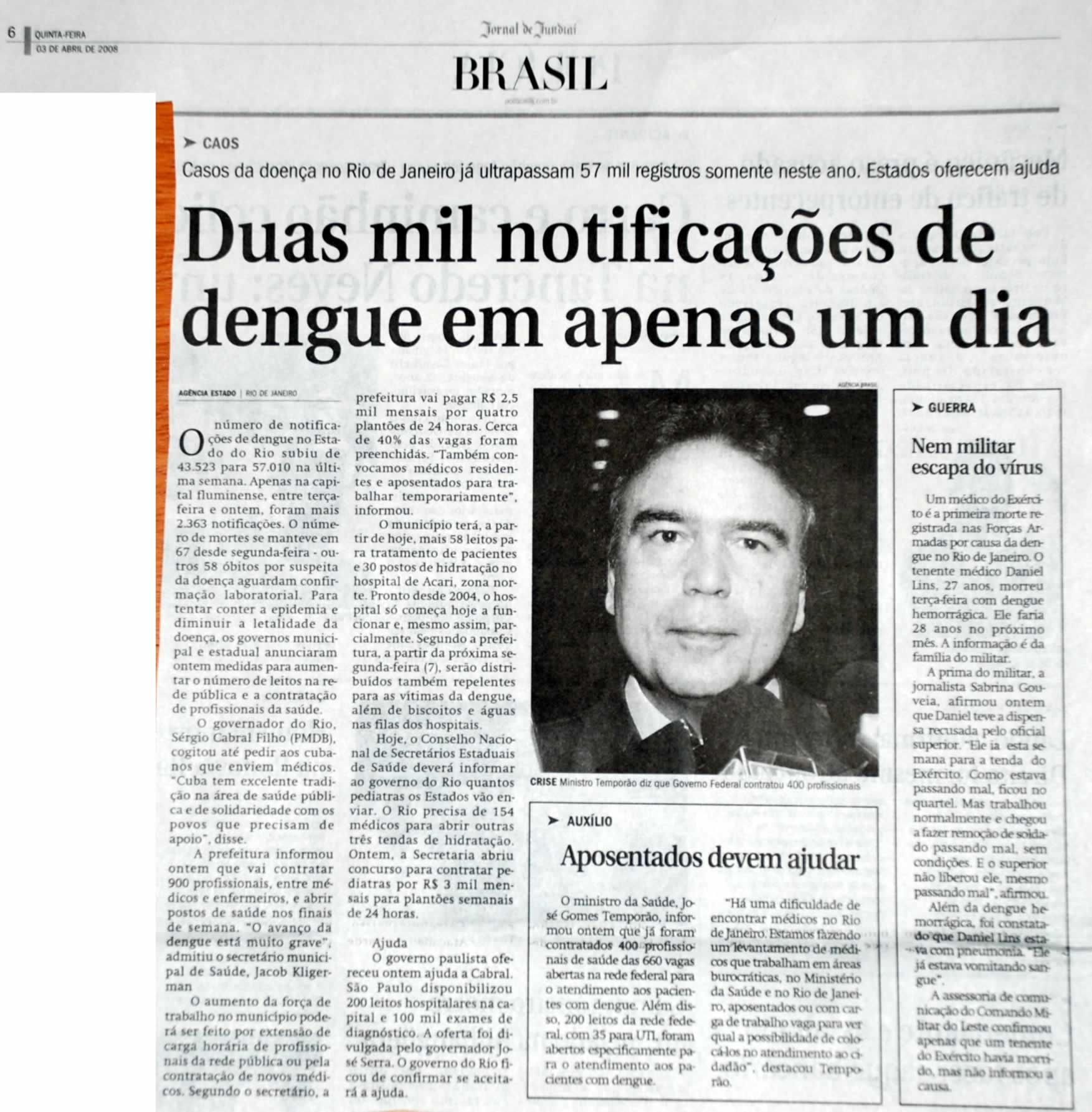 Jornal de Jundiaí - 03/04/2008