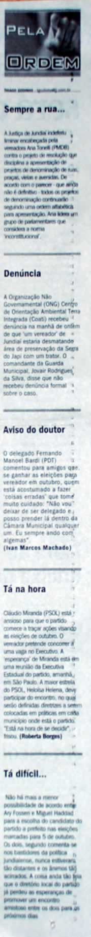 Jornal de Jundiaí - 05/04/2008
