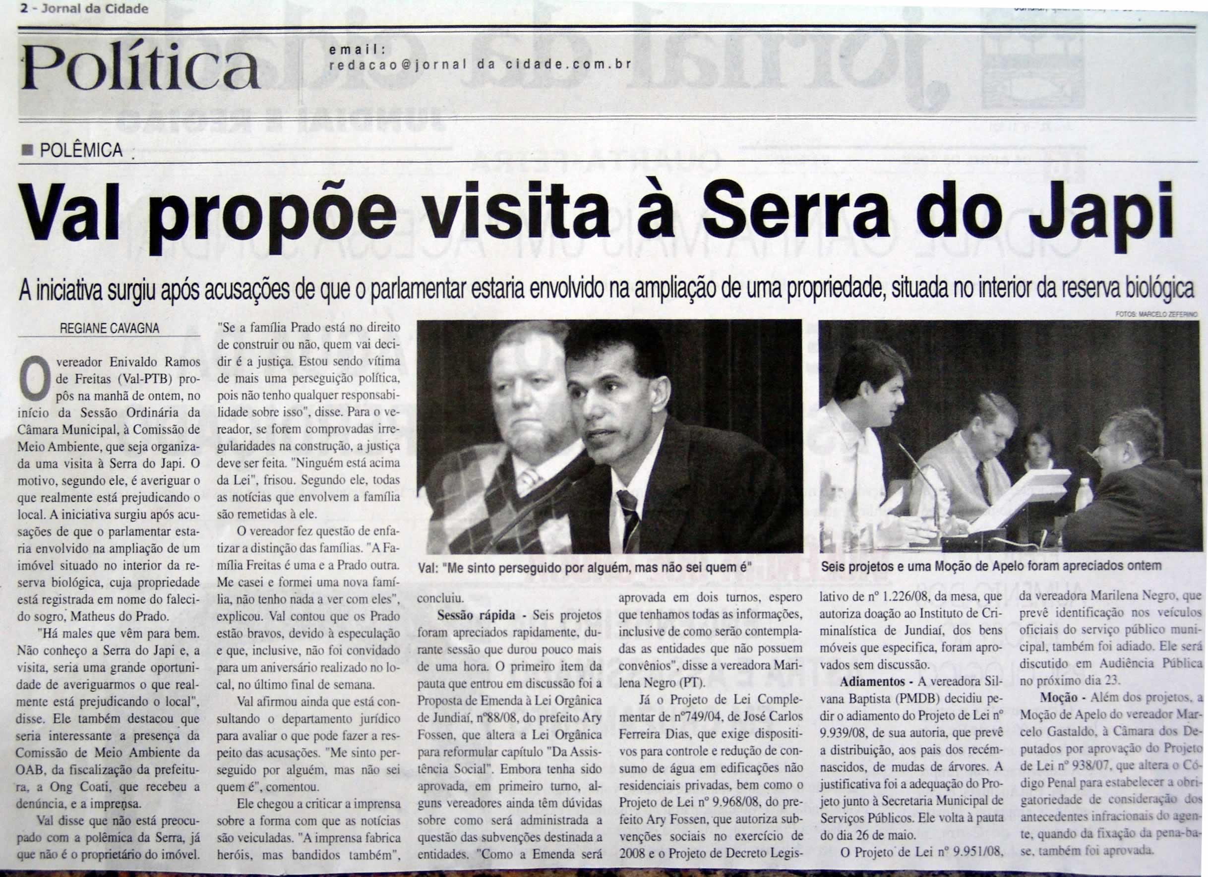 Jornal da Cidade - 16/04/2008