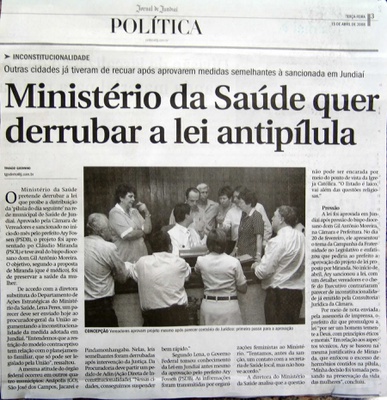 Jornal de Jundiaí - 15/04/2008