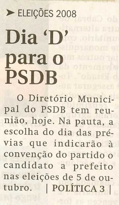 Jornal de Jundiaí - 17/04/2008