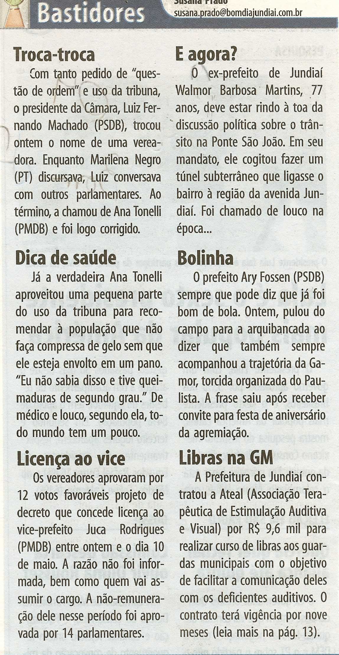 Bom Dia Jundiaí - 23/04/2008