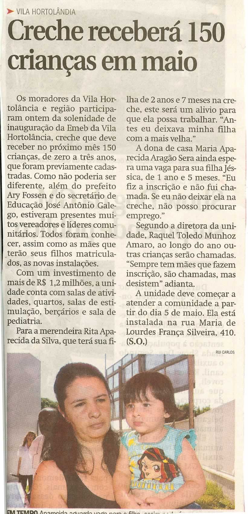 Jornal de Jundiaí - 27/04/2008