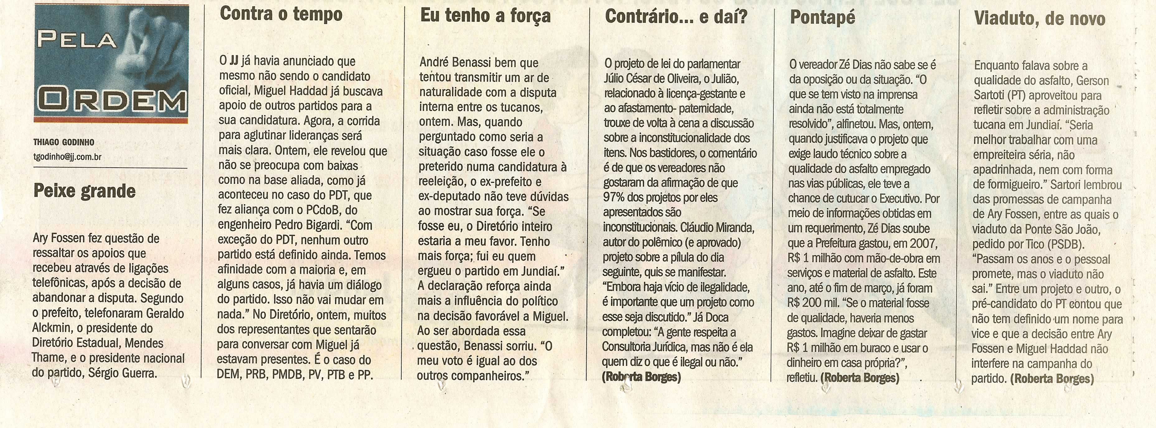 Jornal de Jundiaí - 30/04/2008
