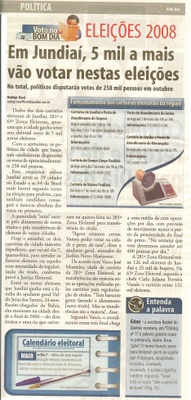 Bom Dia Jundiaí - 03/05/2008