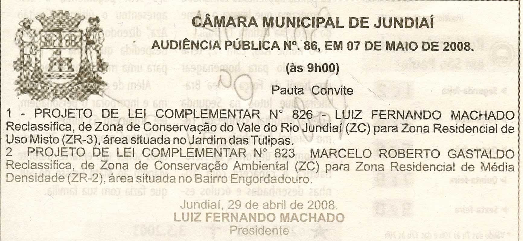 Bom Dia Jundiaí - 03/05/2008