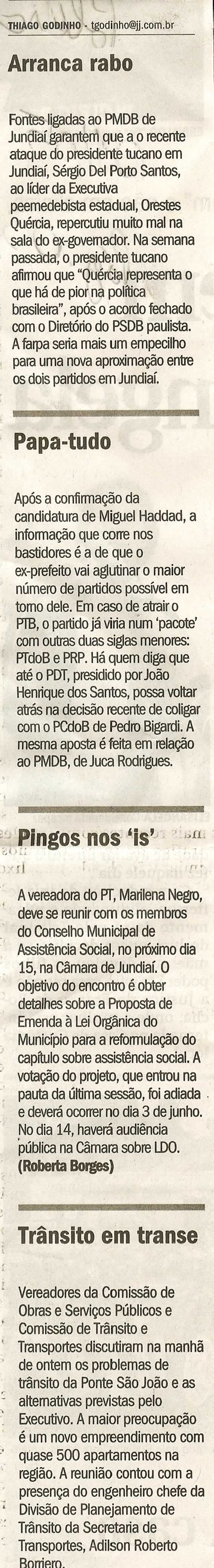 Jornal de Jundiaí - 01/05/2008