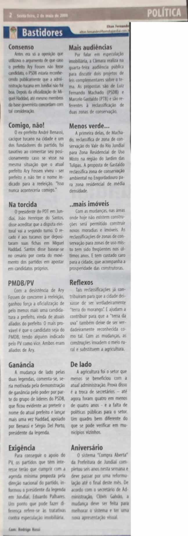 Bom Dia Jundiaí - 02/05/2008