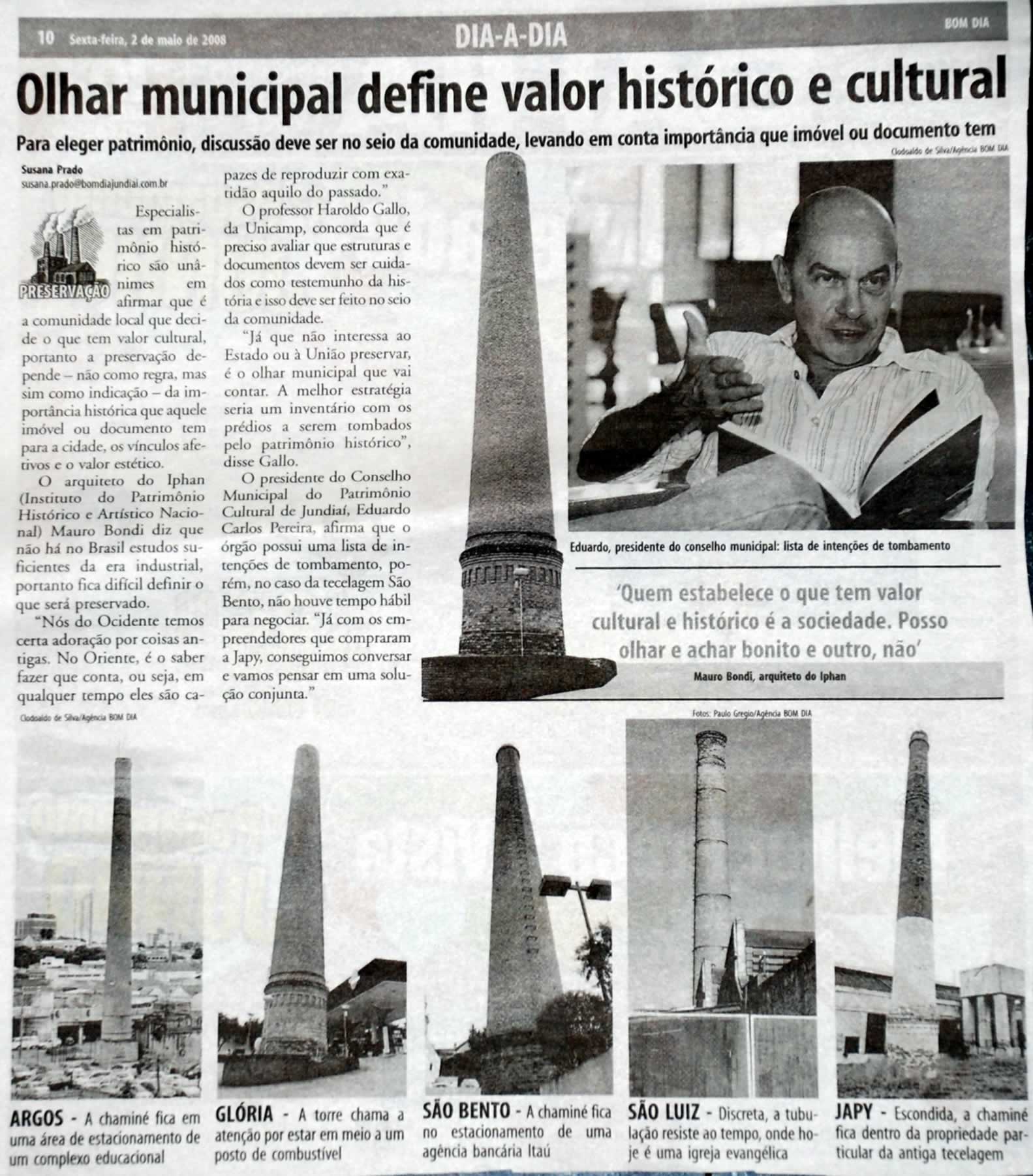 Bom Dia Jundiaí - 02/05/2008
