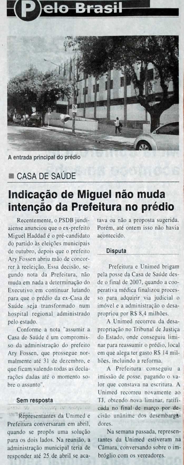 Jornal da Cidade - 06/05/2008
