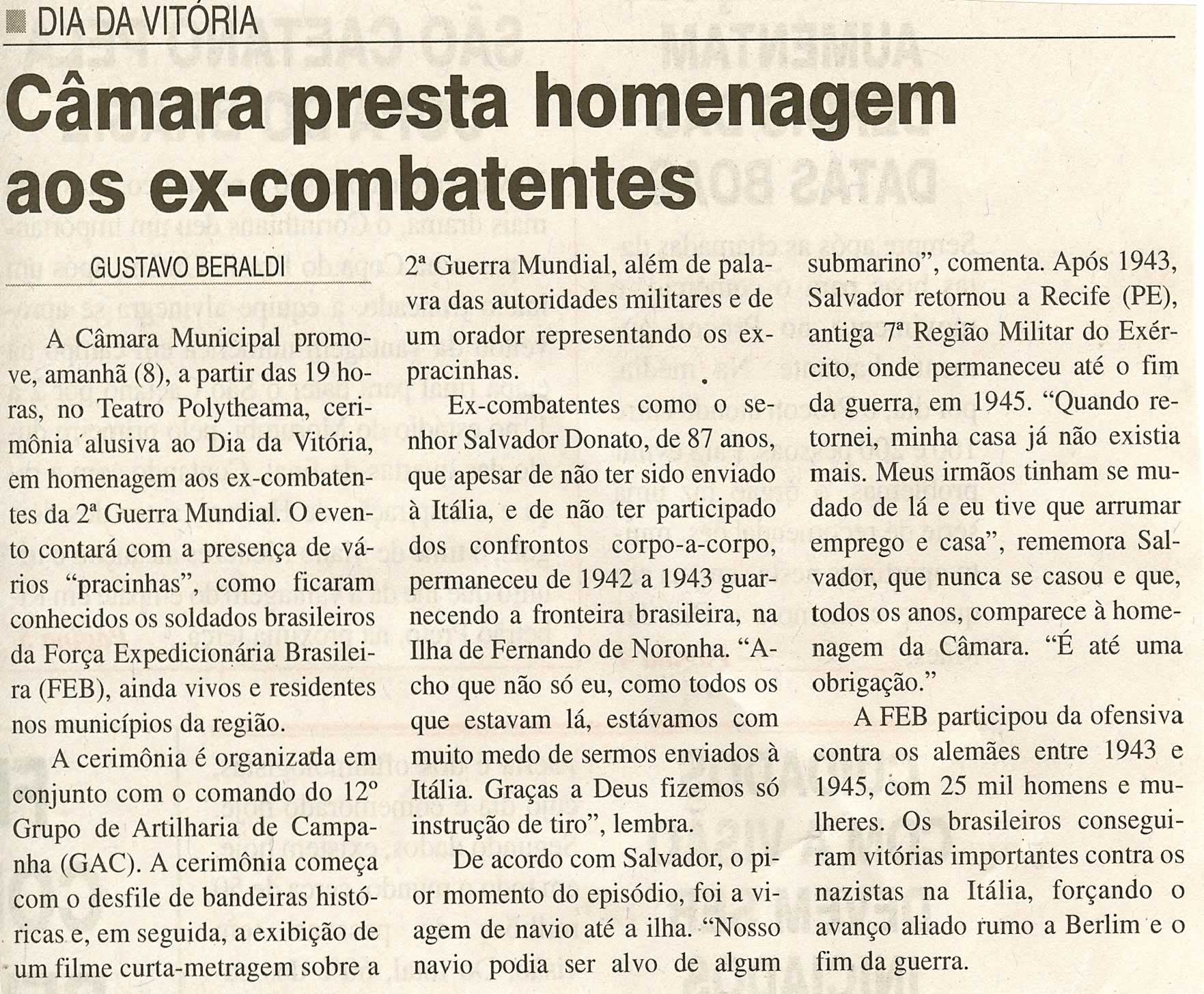 Jornal da Cidade - 07/05/2008