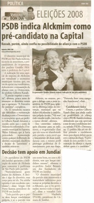 Bom Dia Jundiaí - 07/05/2008