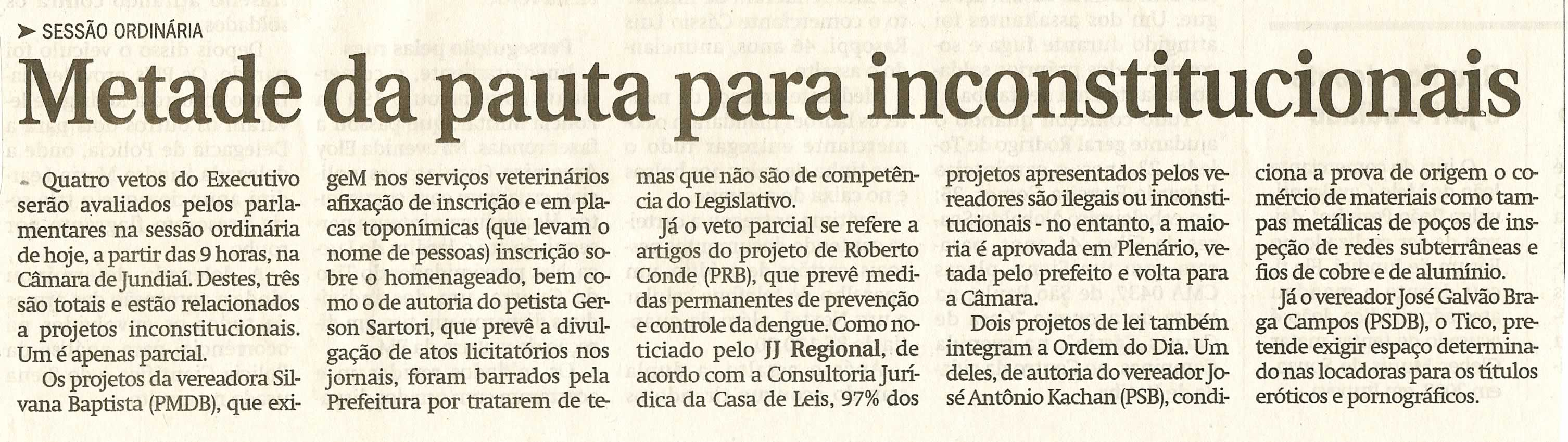 Jornal de Jundiaí - 13/05/2008