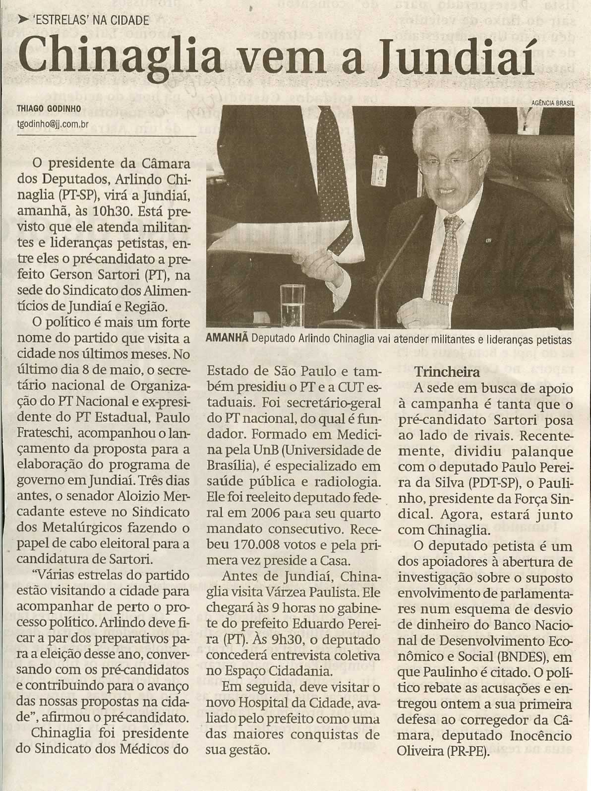 Jornal de Jundiaí - 15/05/2008