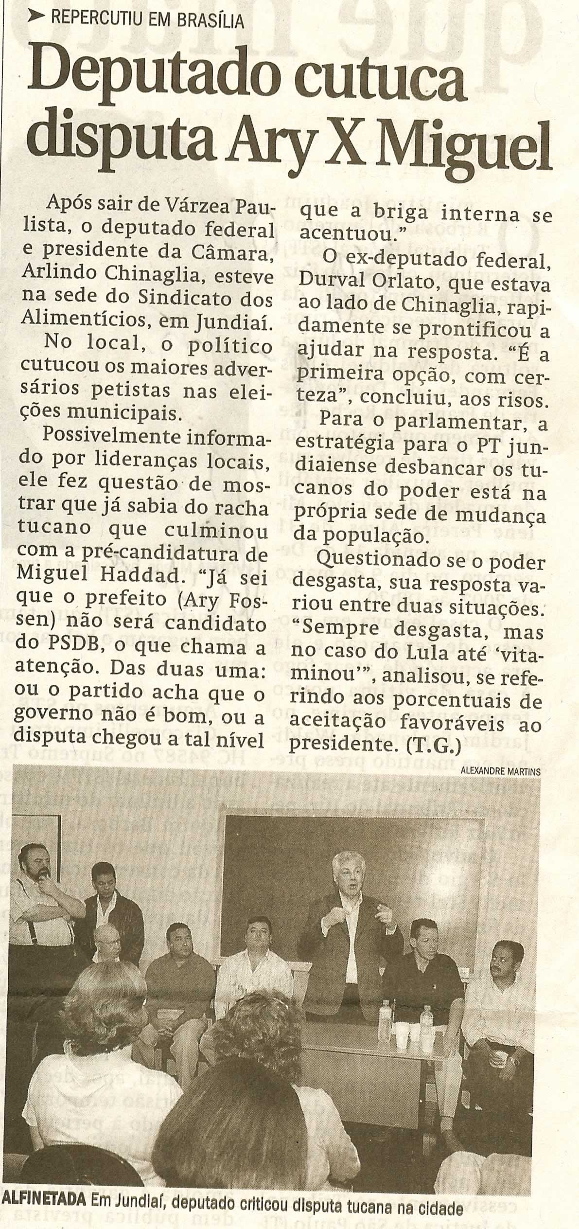 Jornal de Jundiaí - 17/05/2008