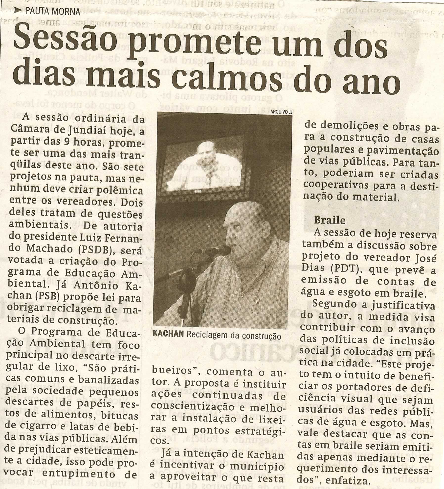 Jornal de Jundiaí - 20/05/2008
