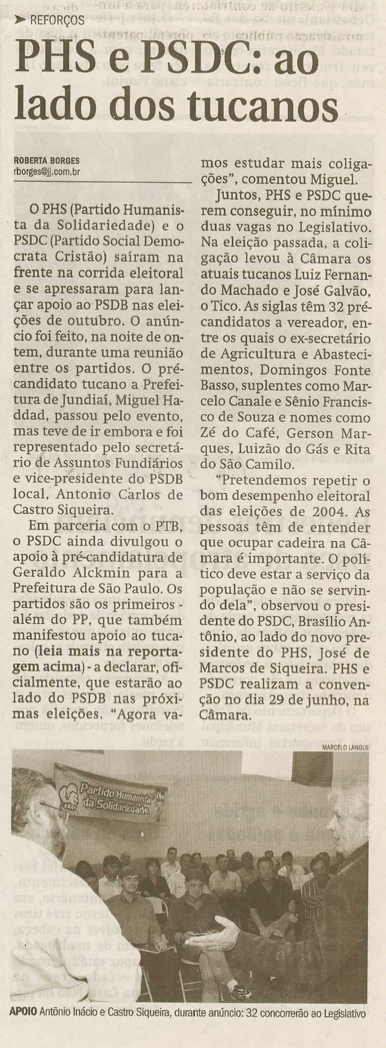 Jornal de Jundiaí - 20/05/2008