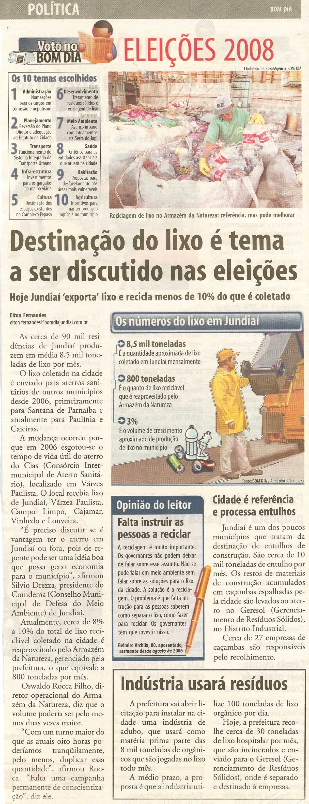 Bom Dia Jundiaí - 23/05/2008