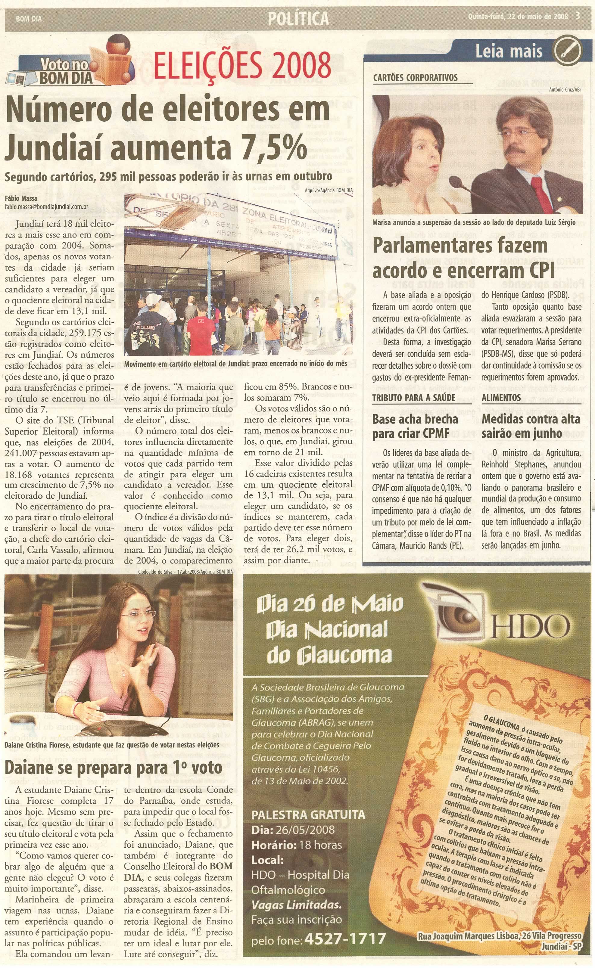 Bom Dia Jundiaí - 22/05/2008