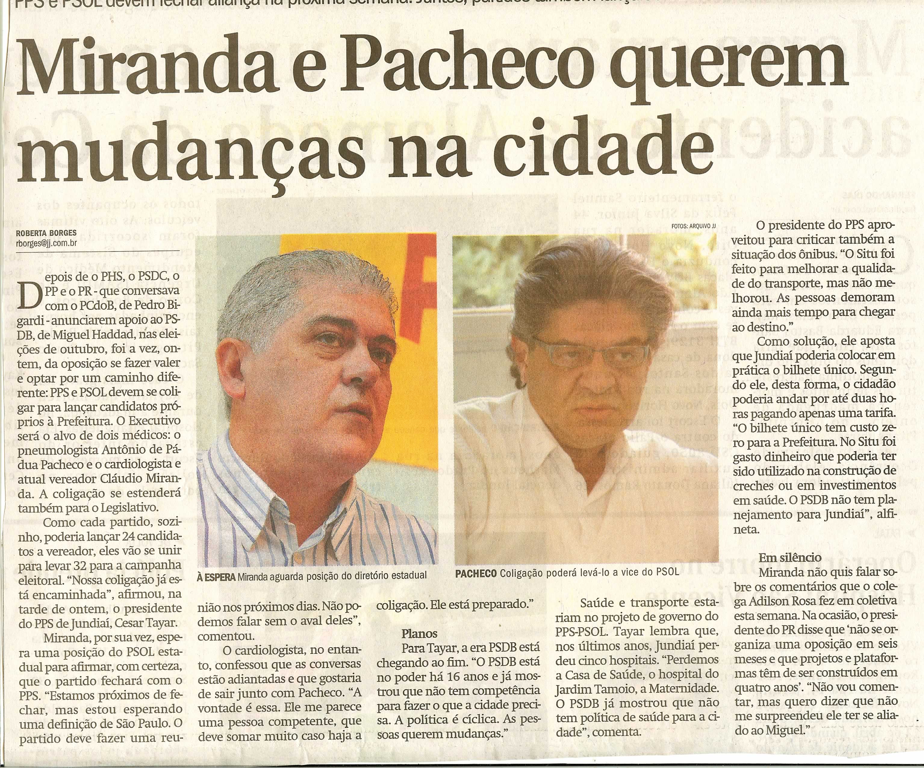 Jornal de Jundiaí - 23/05/2008