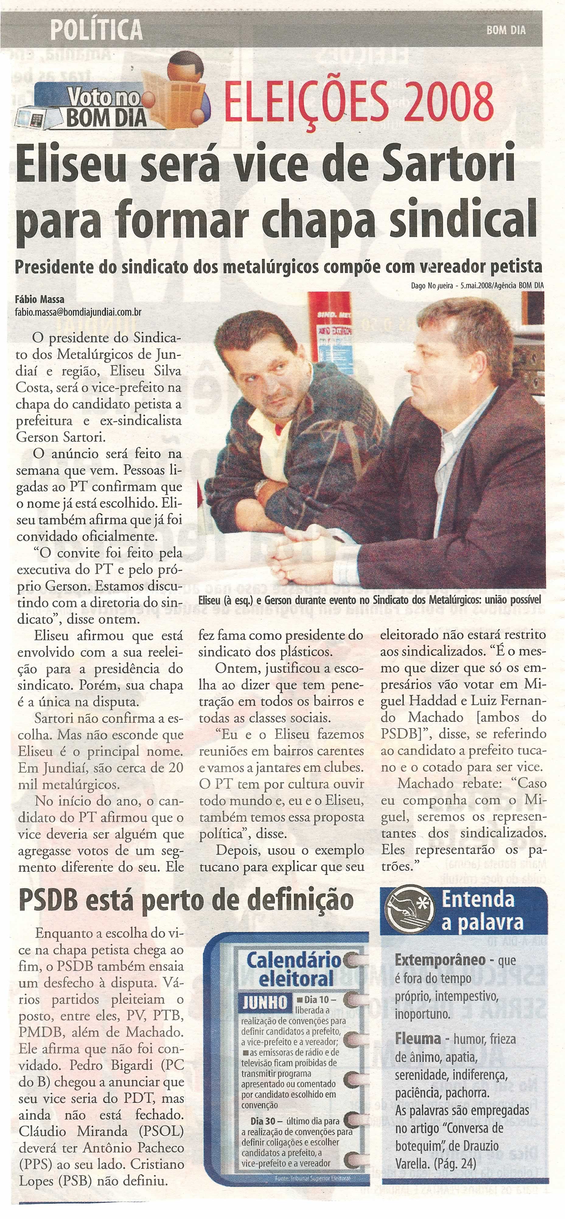 Bom Dia Jundiaí - 24/05/2008