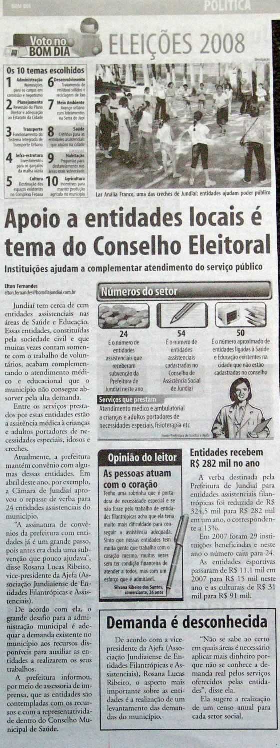 Bom Dia Jundiaí - 25/05/2008