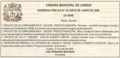 Bom Dia Jundiaí - 31/05/2008
