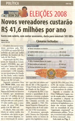 Bom Dia Jundiaí - 01/06/2008