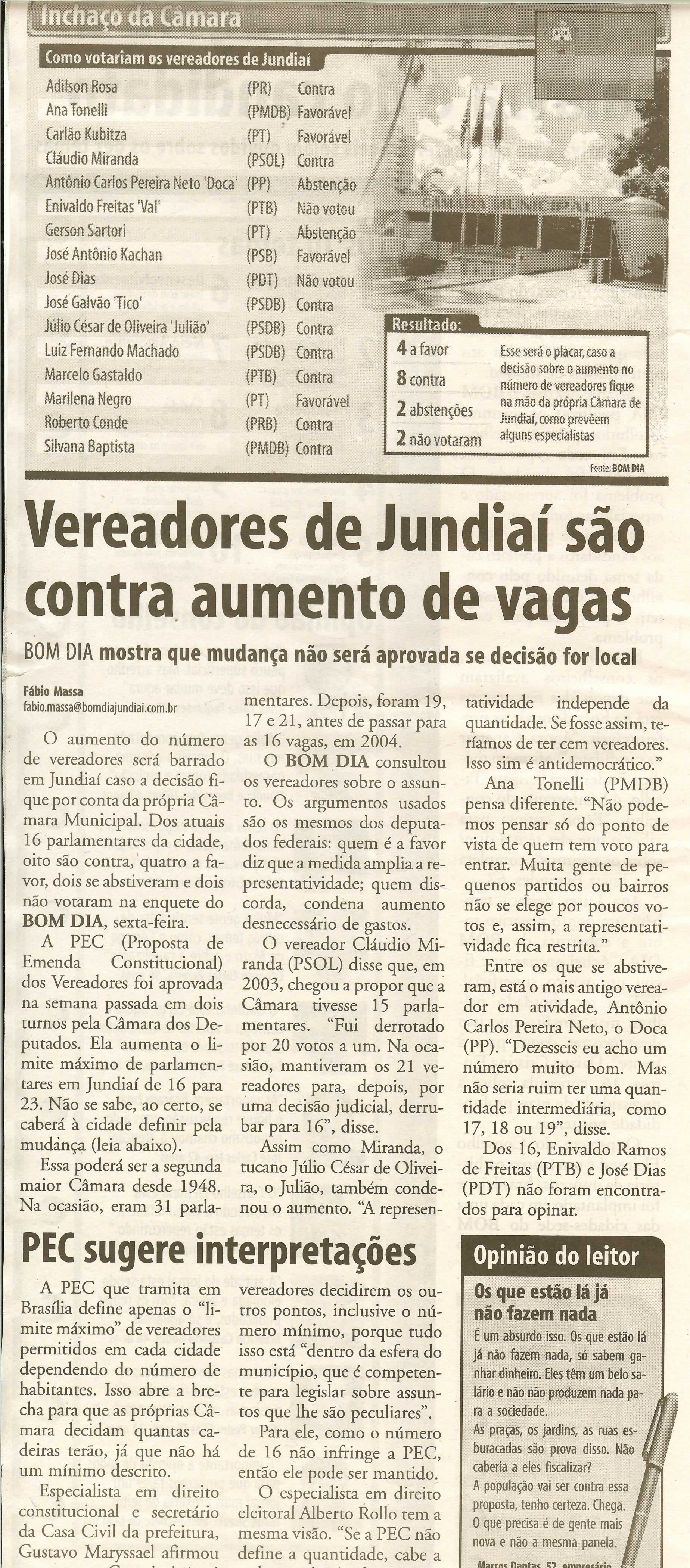 Bom Dia Jundiaí - 02/06/2008