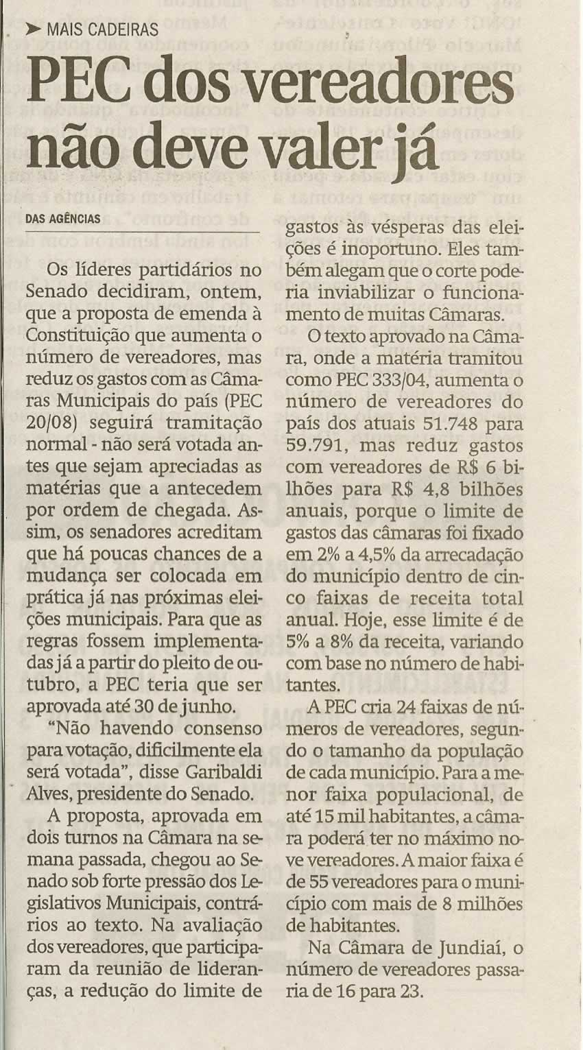 Jornal de Jundiaí - 05/06/2008