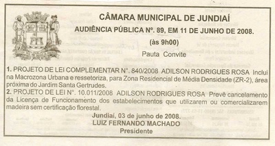 Bom Dia Jundiaí - 07/06/2008