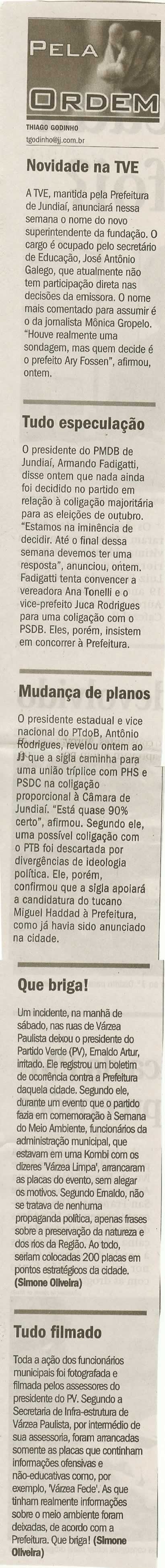 Jornal de Jundiaí - 10/06/2008