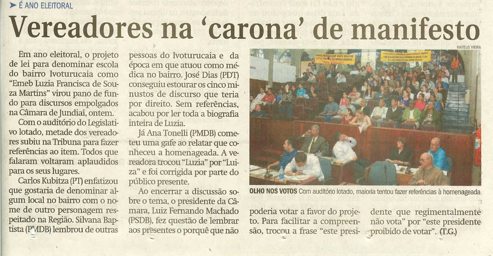 Jornal de Jundiaí - 11/06/2008
