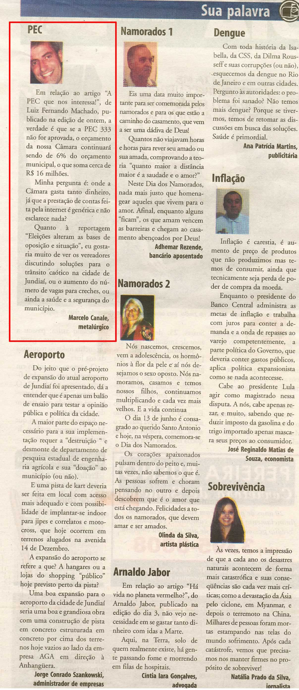 Bom Dia Jundiaí - 12/06/2008