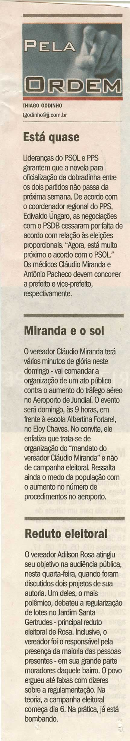 Jornal de Jundiaí - 13/06/2008