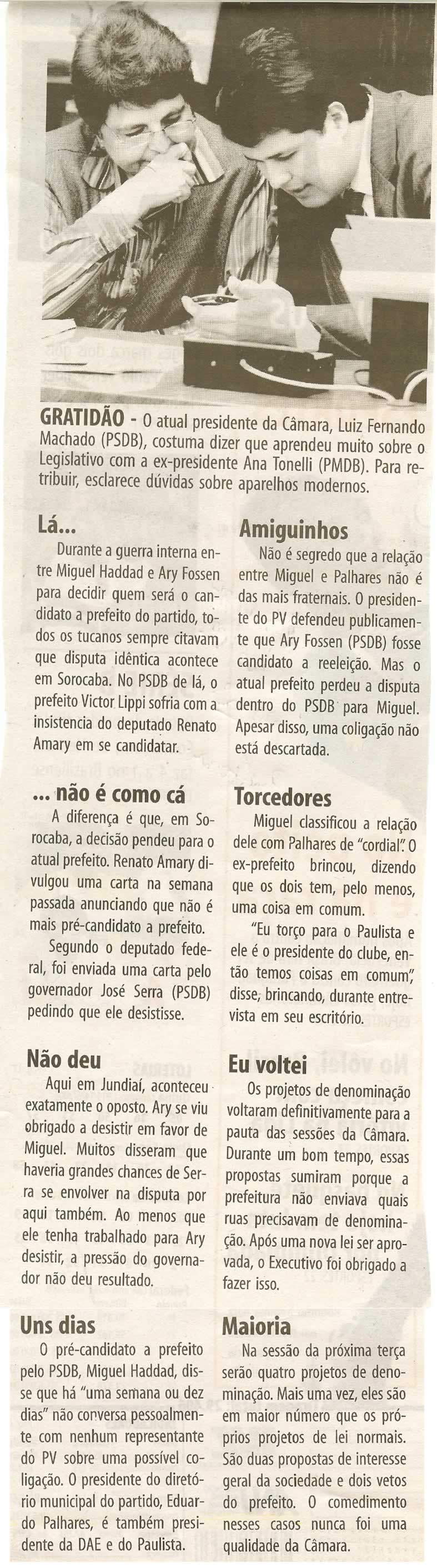 Bom Dia Jundiaí - 15/06/2008